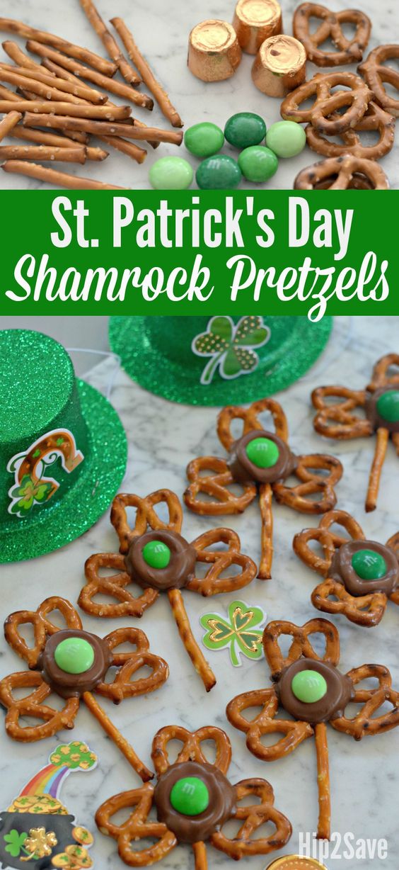St. Patrick's Day - Shamrock Pretzels