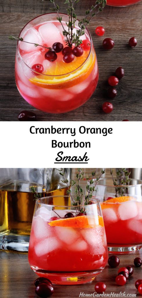 Cranberry Orange Bourbon Smash