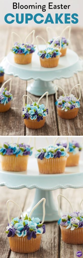 Reflecting the colors of spring time, this cupcake is perfect for Easter, Spring get together's, Wedding and baby showers, even birthdays. #easter #spring #eastercupcakes