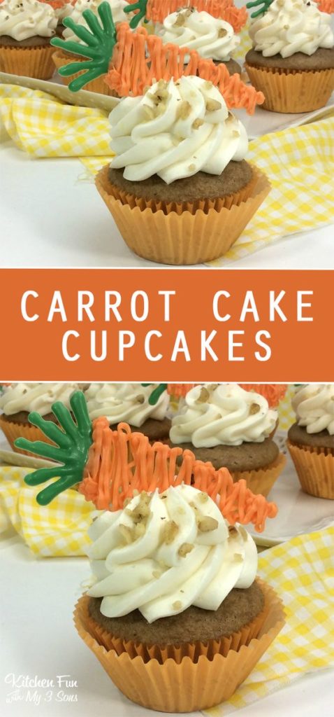 A great idea for Easter brunch this year, these cupcakes are made using carrot, so its almost a little bit healthy! #eastercupcake #carrotcupcake #cupcake