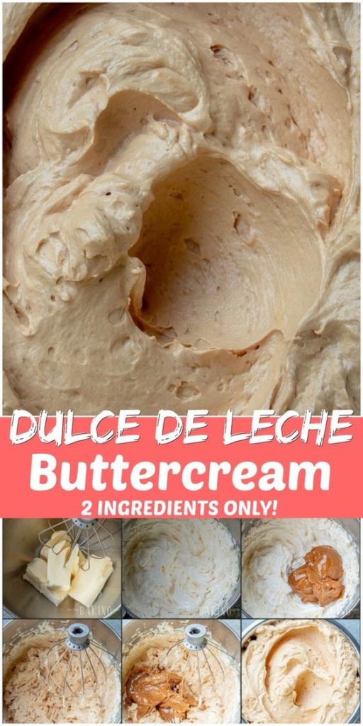 Discover Dulce de Leche Buttercream, how to make it (just 2 ingredients!) and just how delicious it is! #buttercreamfrosting #icing #DulcedeLeche