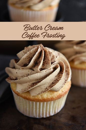 Butter Cream Coffee Frosting, delicious buttercream for the coffee lover, goes great on just about anything. #coffee #buttercream #frosting