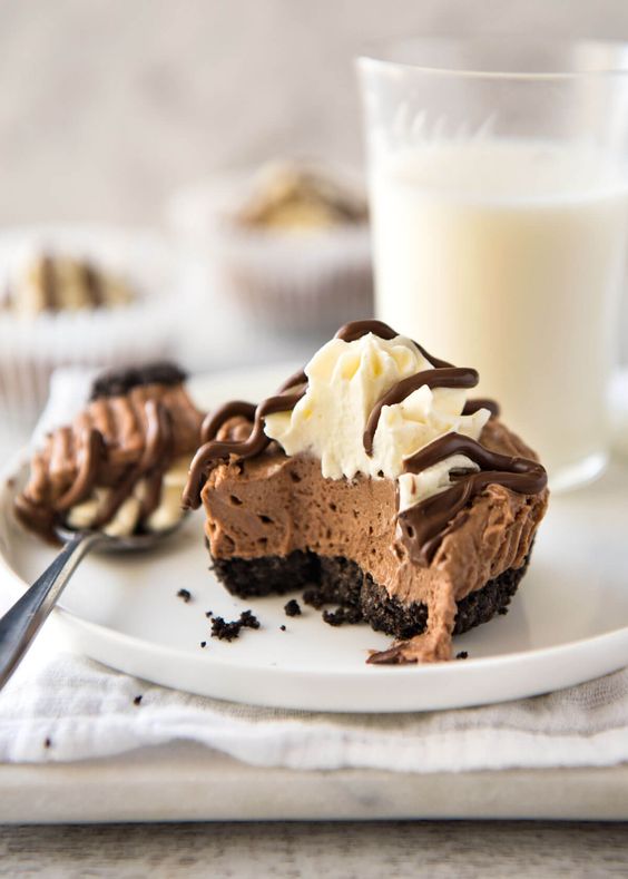 Mini No Bake Nutella Cheesecake #nutella #minicheesecake #nobake