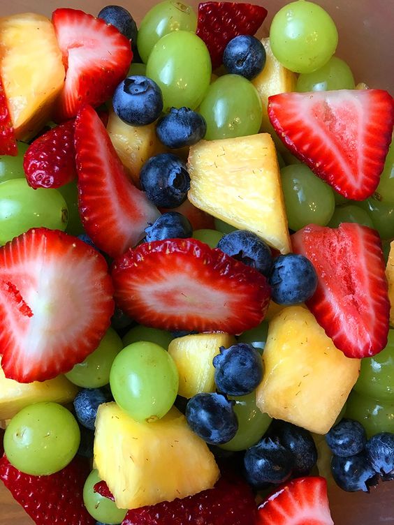 Nothing says summer more than a fruit salad. This Fruit salad recipe is so quick and easy to put together, made entirely from healthy, vegan friendly ingredients. #veganfruitappetizers #fruitappetizers #springfruitappetizers