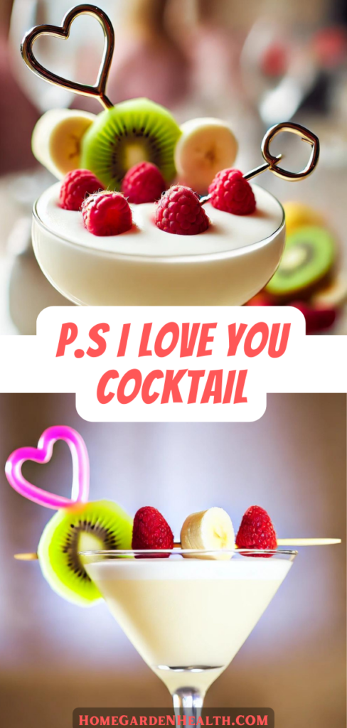 two variations of the PS I love you cocktail