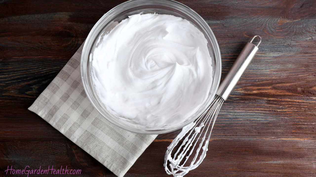 butter cream frosting bowl and whisk