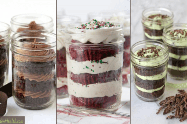 cake in a jar recipes, mason jar cake.