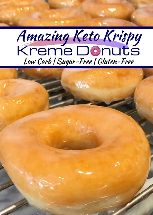 These Keto Krispy Kreme Donuts taste just like the real deal and are keto friendly! keep a close eye on these around the kids because they disappear quick! #ketodonuts #ketodiet #ketodesserts