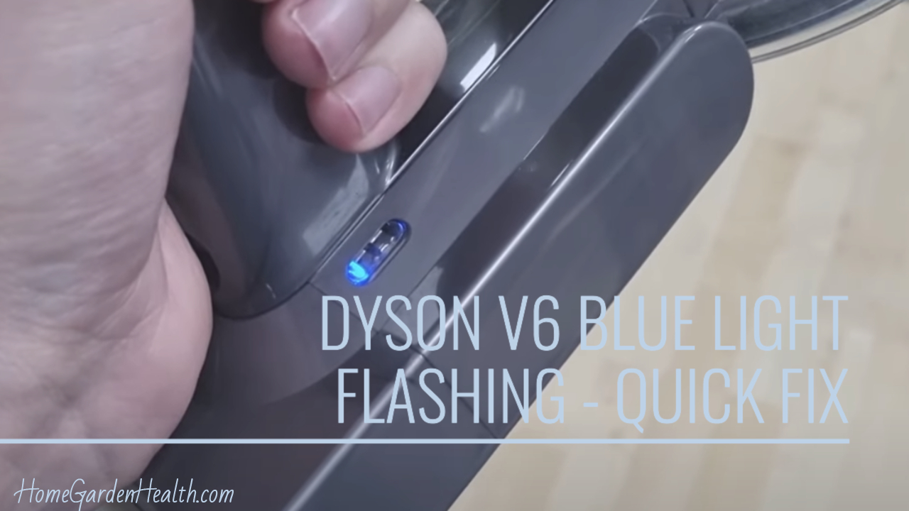 flashing blue light dyson v6