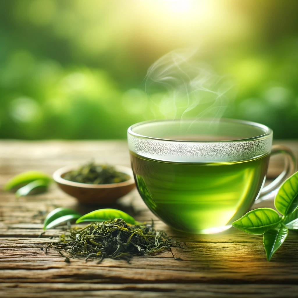 Cup of Green Tea, great for boosting immunity