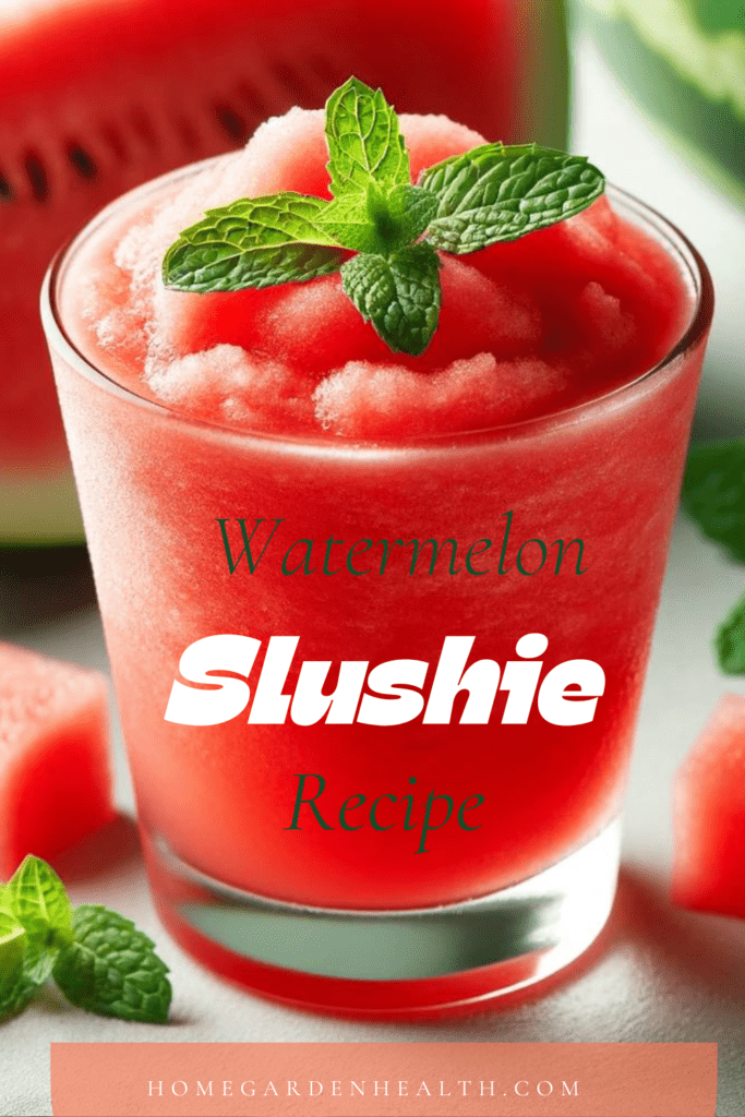 watermelon summer drink / slushie pinterest pin