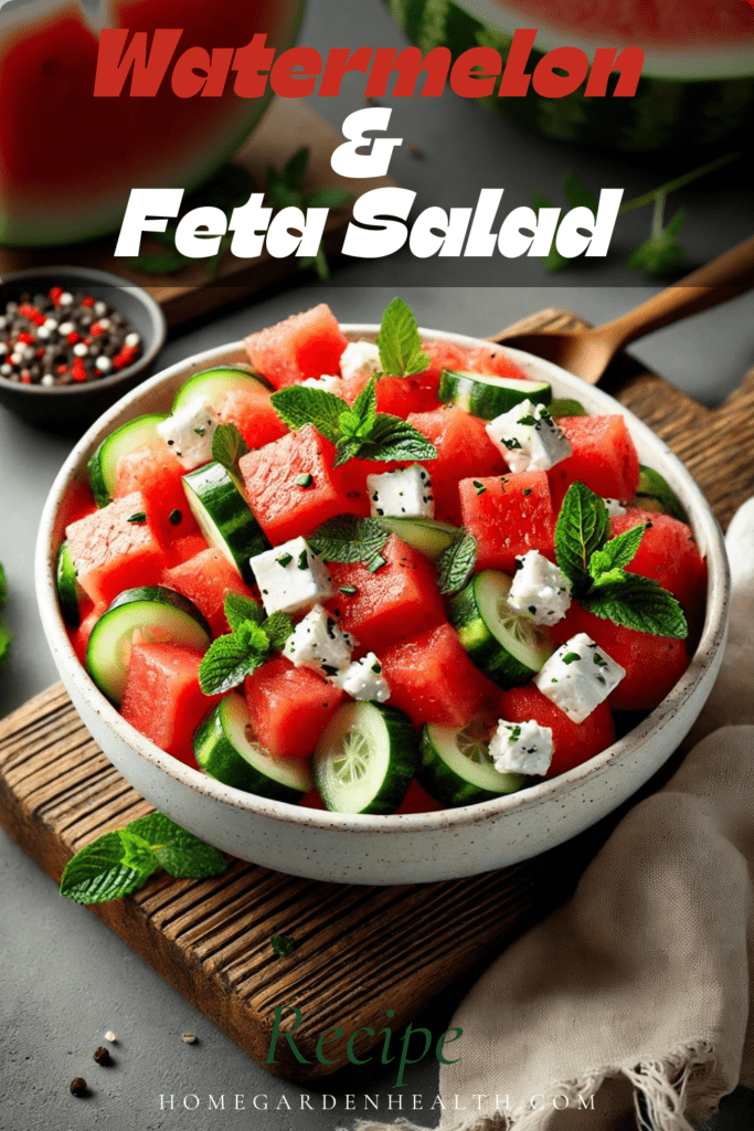 Watermelon and feta Salad Recipe - Perfect for Summer and Spring