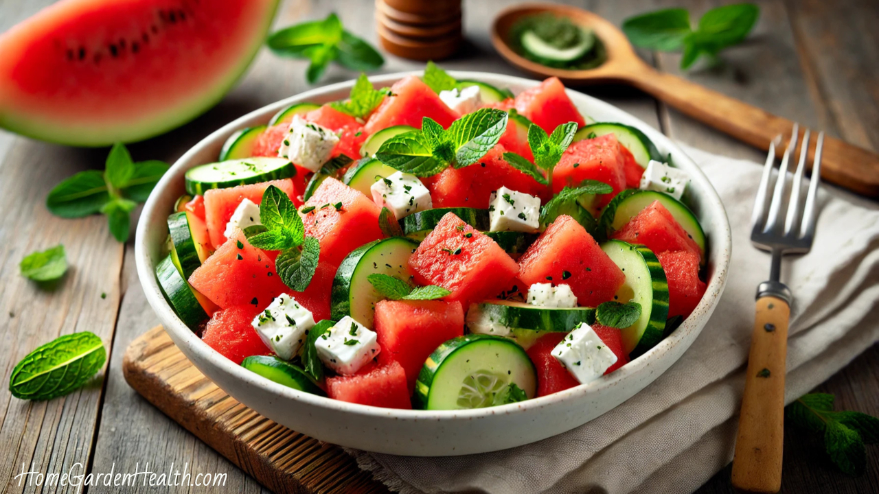 watermelon salad with feta cheese