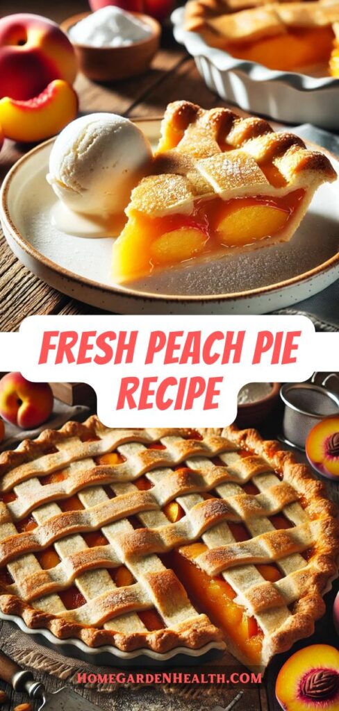 Fresh Peach Pie - Perfect year round recipe