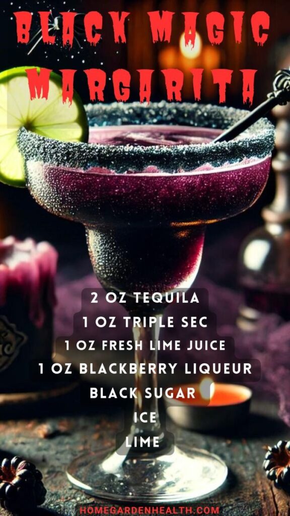 Black Magic Margarita Halloween Cocktail Recipe