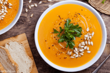 spiced pumpkin soup for fall or winter