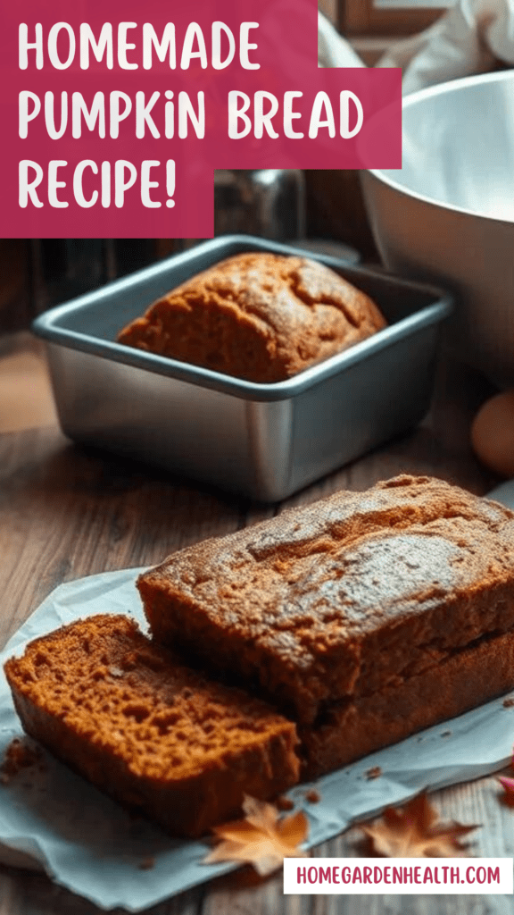 Dark Homemade Pumpkin Bread