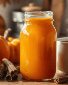 Homemade Pumpkin Syrup for coffee, similar to starbucks