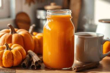 Homemade Pumpkin Syrup for coffee, similar to starbucks