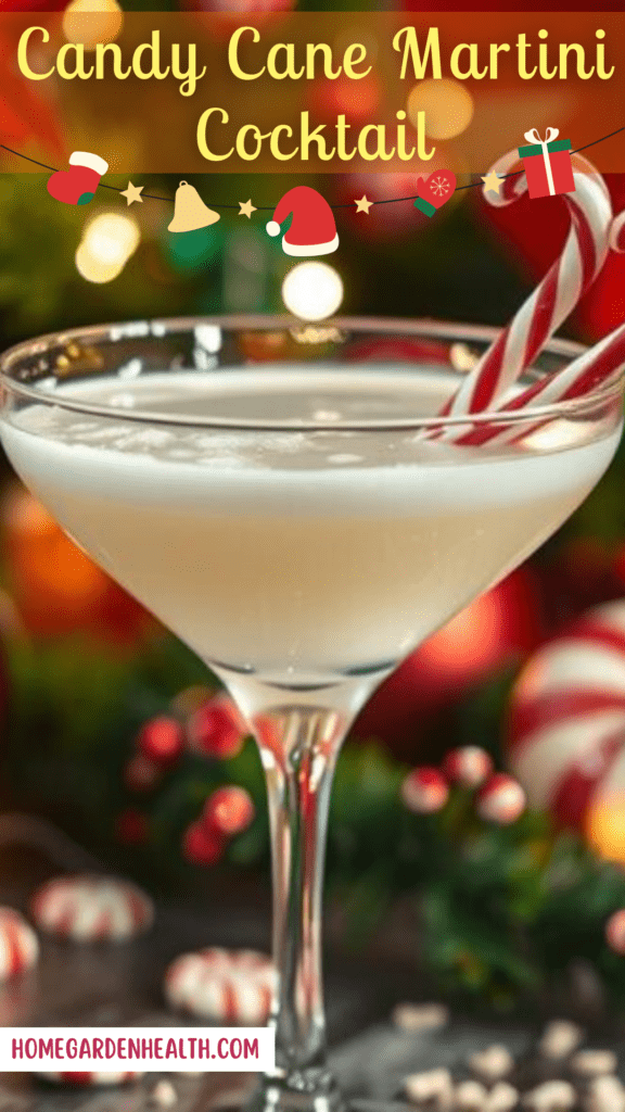 Candy Cane Martini Cocktail Christmas Recipe