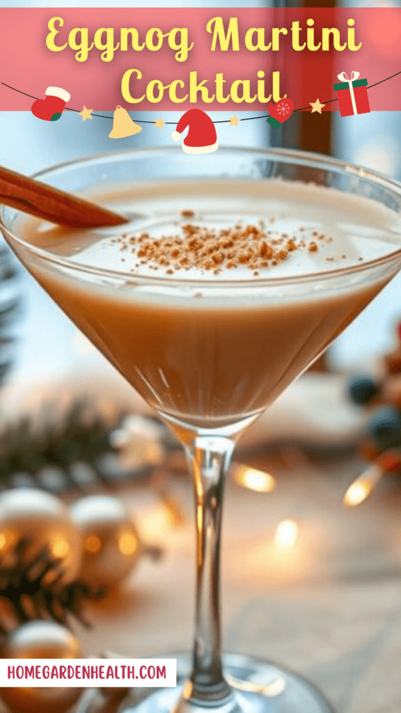 Eggnog Martini Cocktail Christmas Recipe